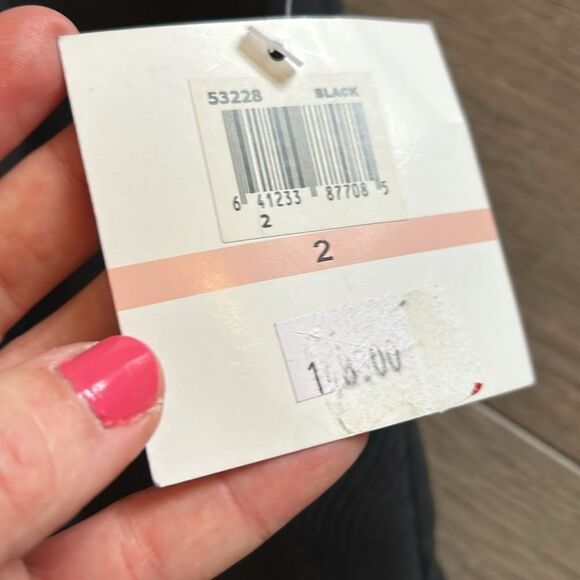 NWT DONNA MORGAN BLACK PEPLUM STYLE DRESS RETAILS $148 SIZE 2 - Picture 6 of 9